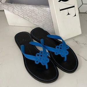 Authentic Diane von Furstenberg Lush Love Knot Flip-Flop Sandals